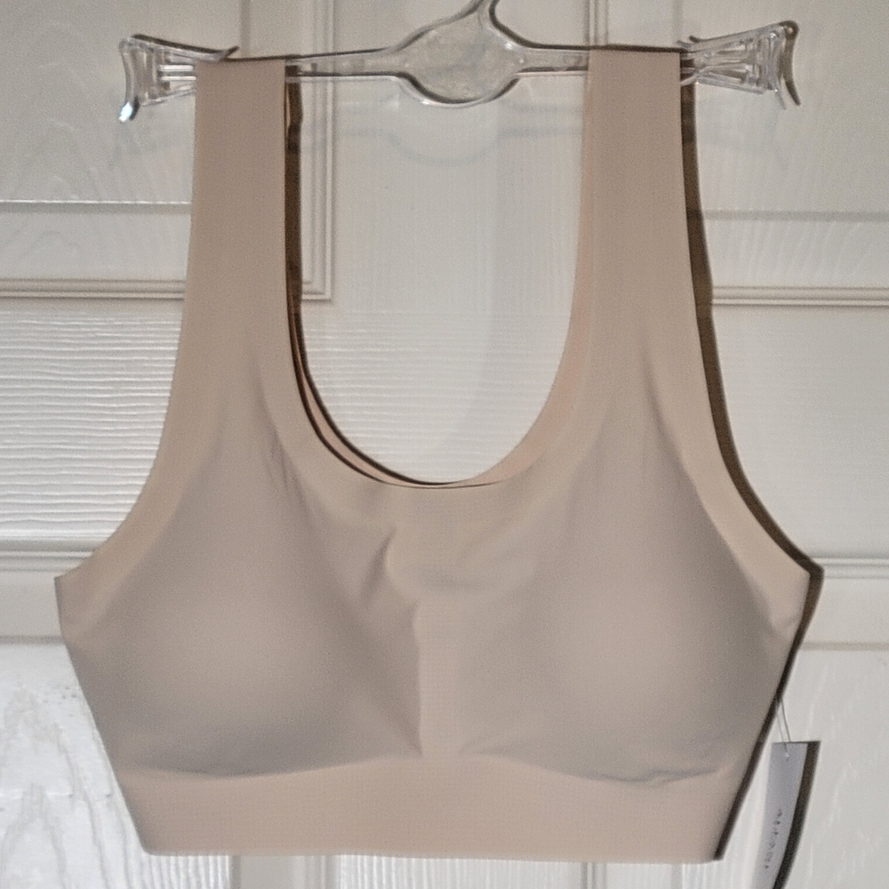 Alfani Laser Cut Seamless Bralette Small Creamy Ivory